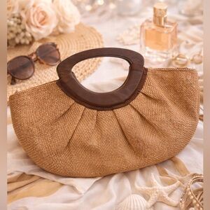 GUC Chateau Boho Woven Straw Clutch – Lightweight Summer Bag